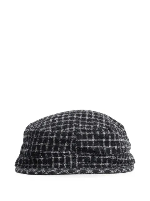 Undercover check-pattern baseball cap