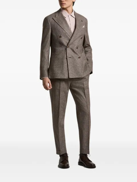 Peserico double-breasted Prince of Wales check jacket