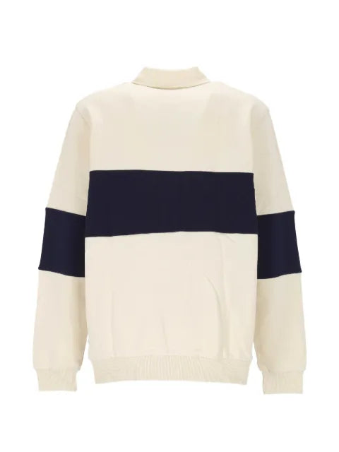 Les Deux logo-embroidered zip-neck sweatshirt