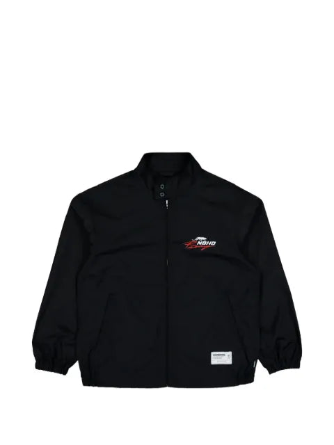 Neighborhood logo-print zip-up jacket
