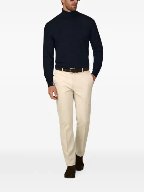 Boggi Milano turtleneck jumper in extrafine merino wool