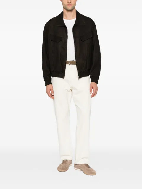 Low Brand zip-up panelled jacket