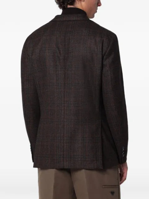 Biagio Santaniello check-pattern wool blazer