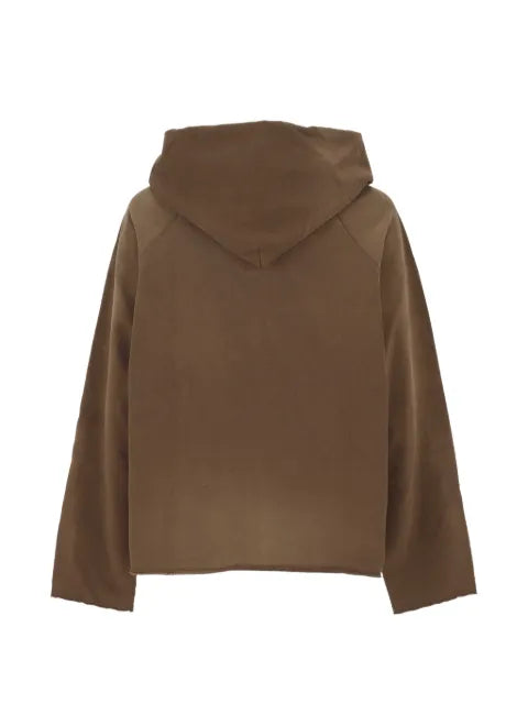 AMISH logo-print raglan-sleeve hoodie