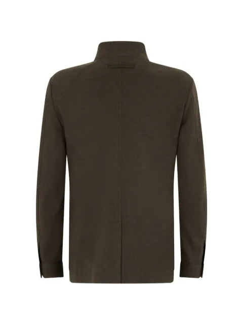 Zegna high-neck button-up jacket