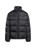 Prada quilted logo-patch puffer jacket