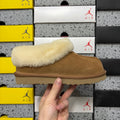 UGG Tazz Slipper – Women’s Suede Clog with Oversized Shearling Cuff in Chestnut