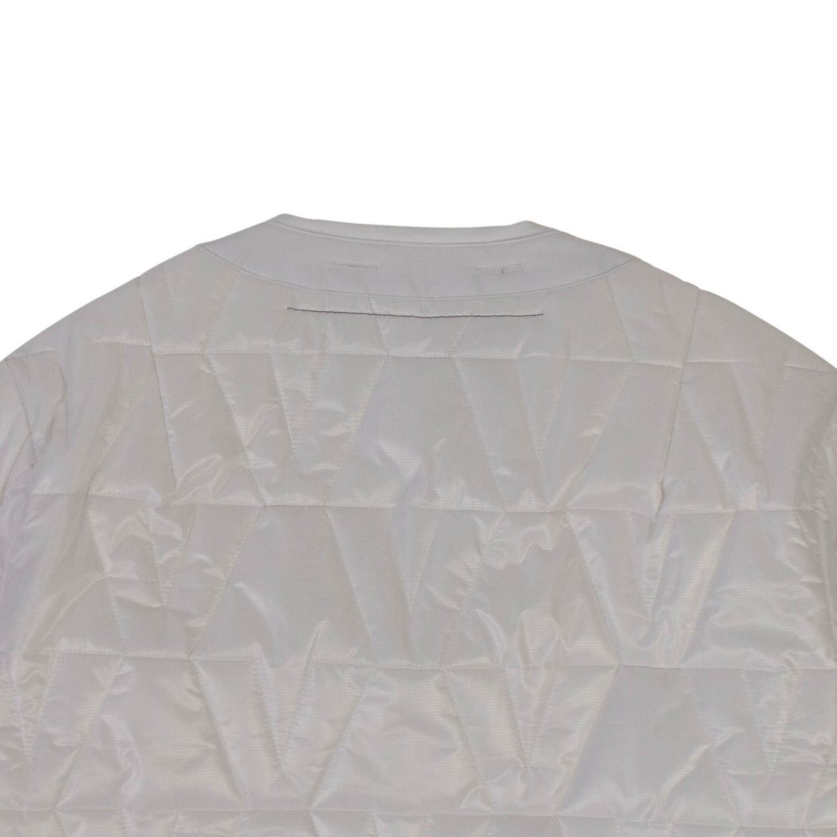 White V Logo Quilted Jacket