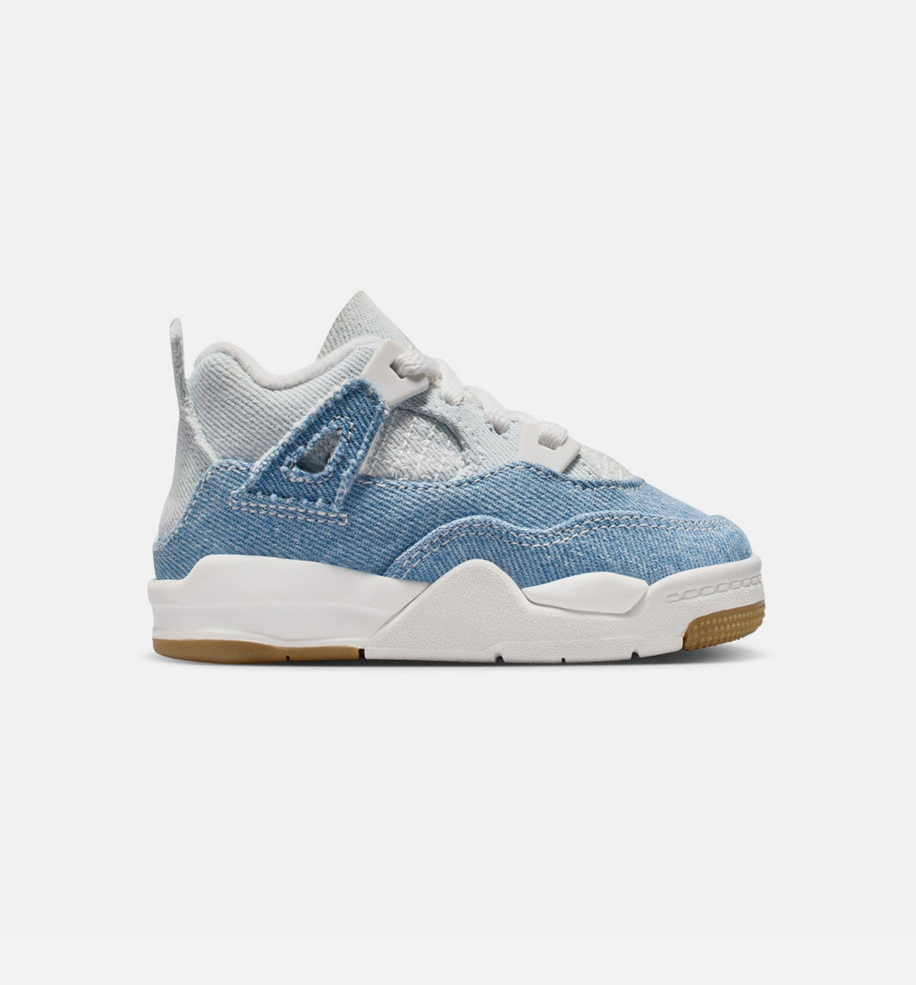 Air Jordan 4 Retro “Worn Blue” Baby and Toddler Lifestyle Shoes
