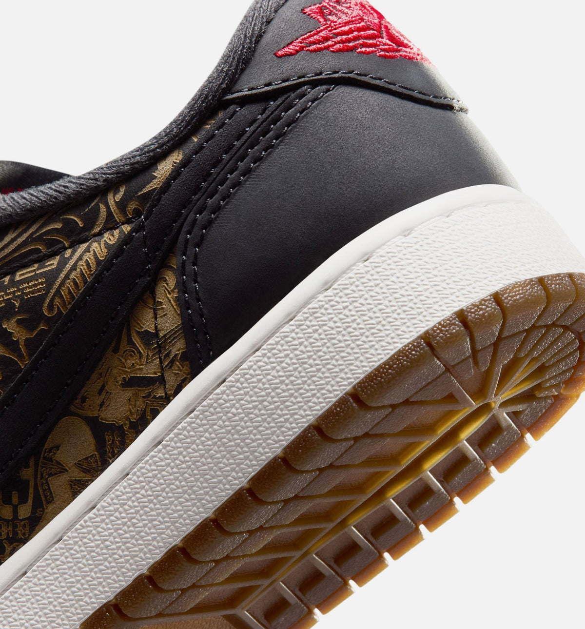 Air Jordan 1 Retro Low OG 'Laser Black and Varsity Red' Grade School - Black/Varsity Red/Summit White