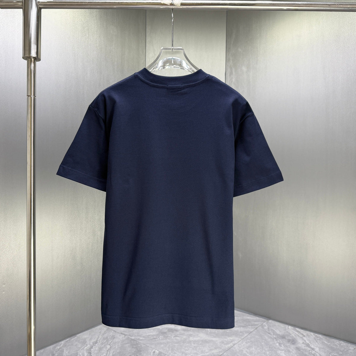 Moncler Lettering Logo T-Shirt Navy