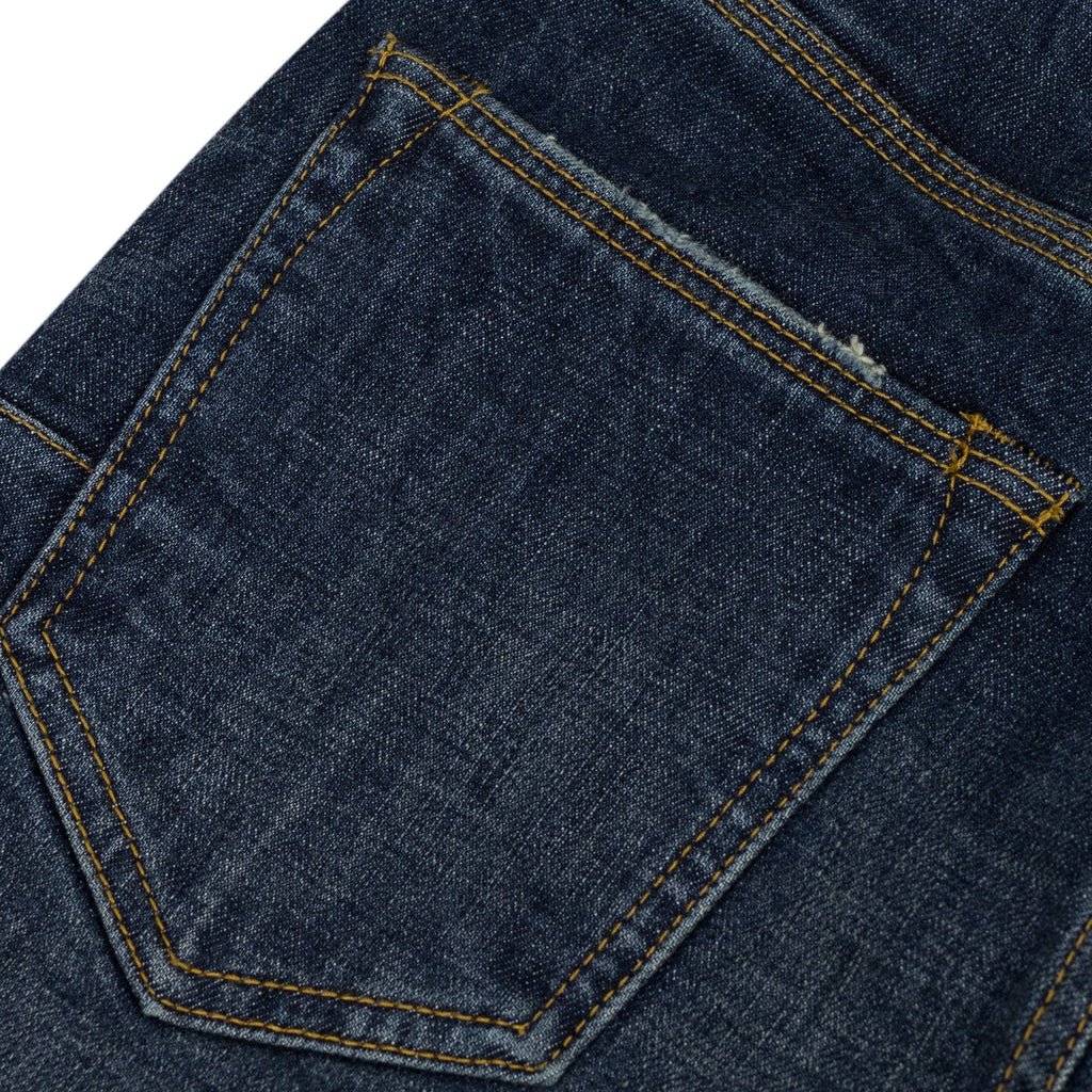 Blue Vintage Dark Indigo Aged Jeans