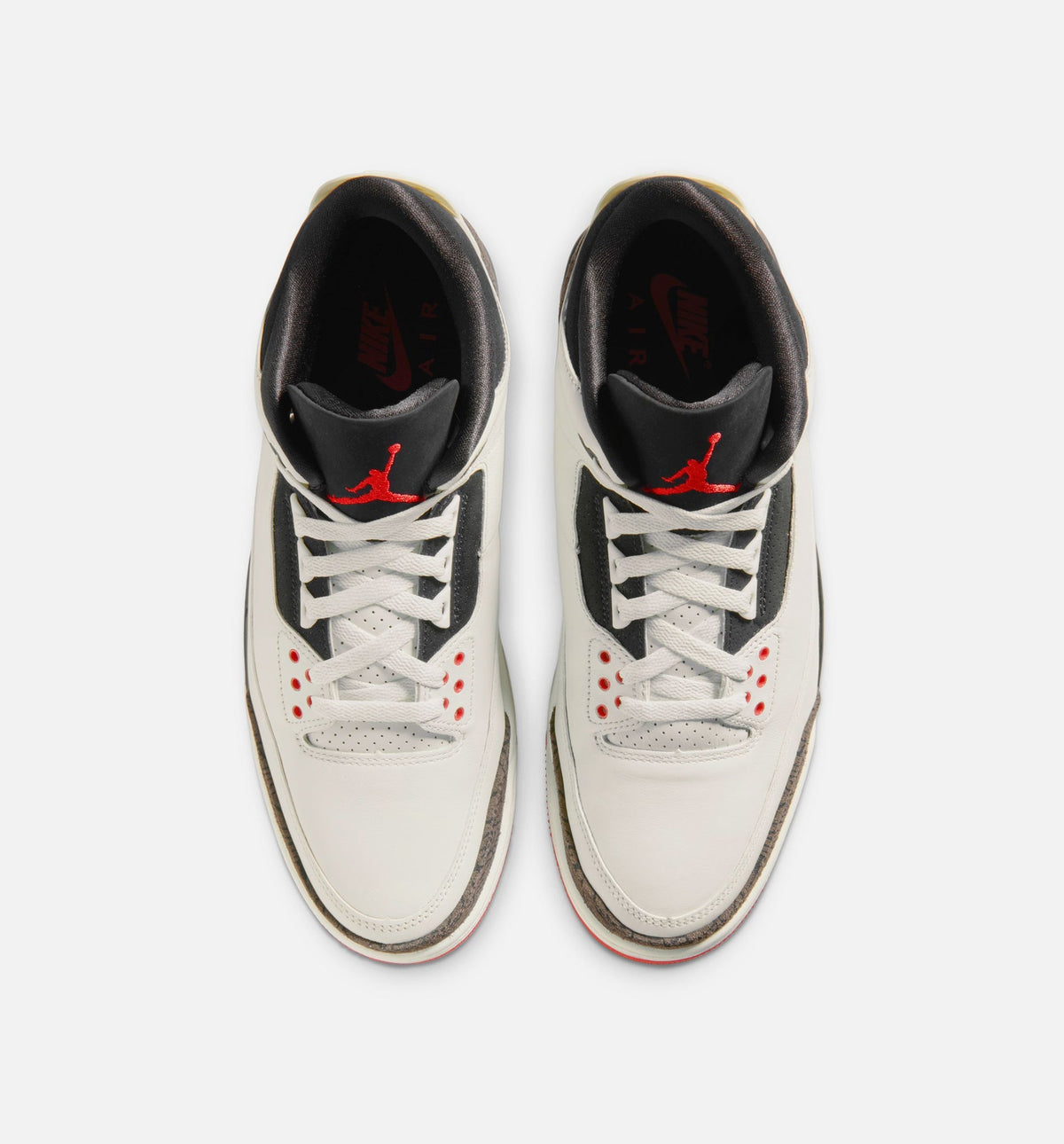 Air Jordan 3 Retro Sail University Red Men's Shoes - Cream/Red/Black