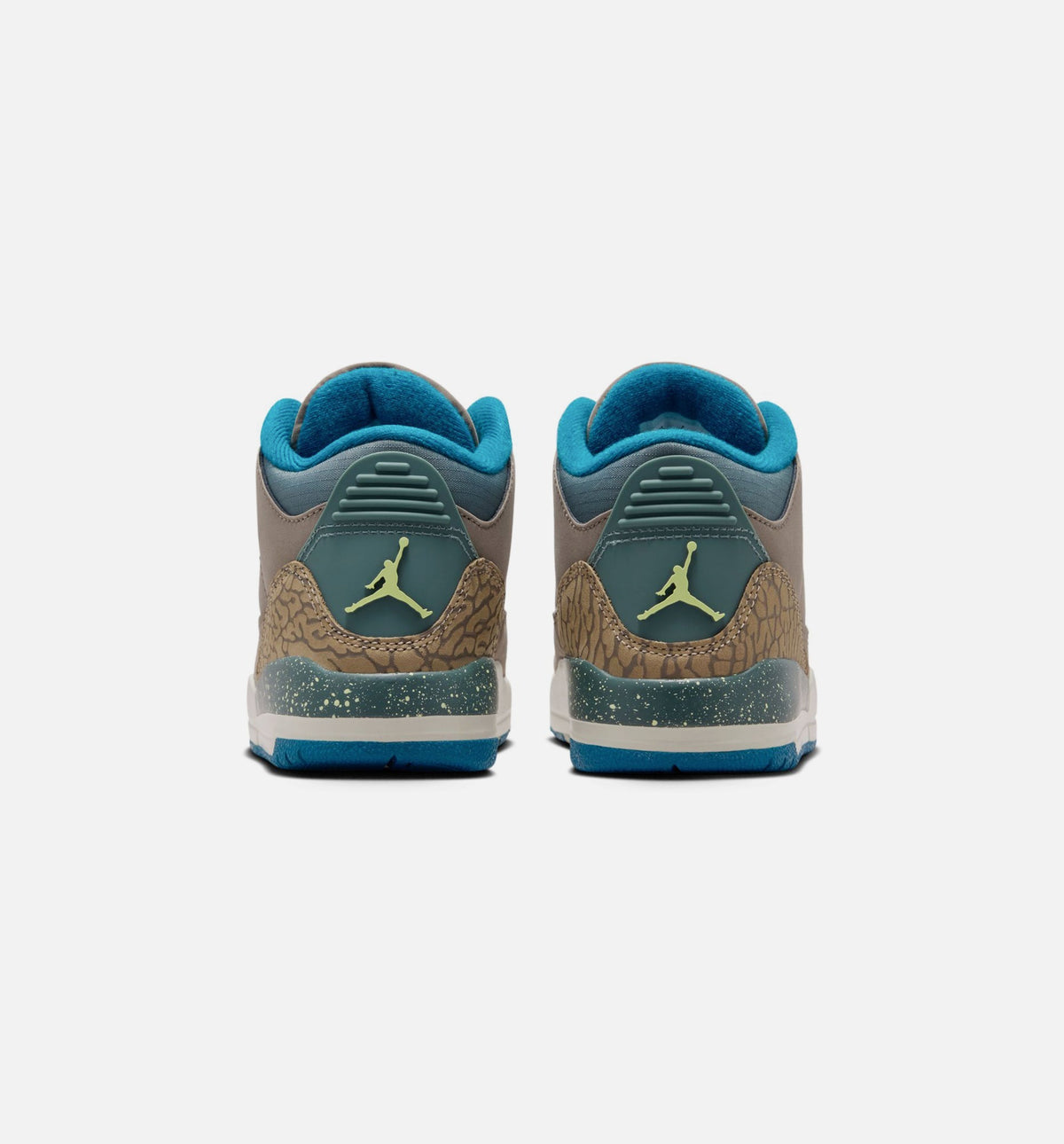 Air Jordan 3 Retro Olive Grey Preschool Sneakers - Olive Grey / Green Abyss / Khaki