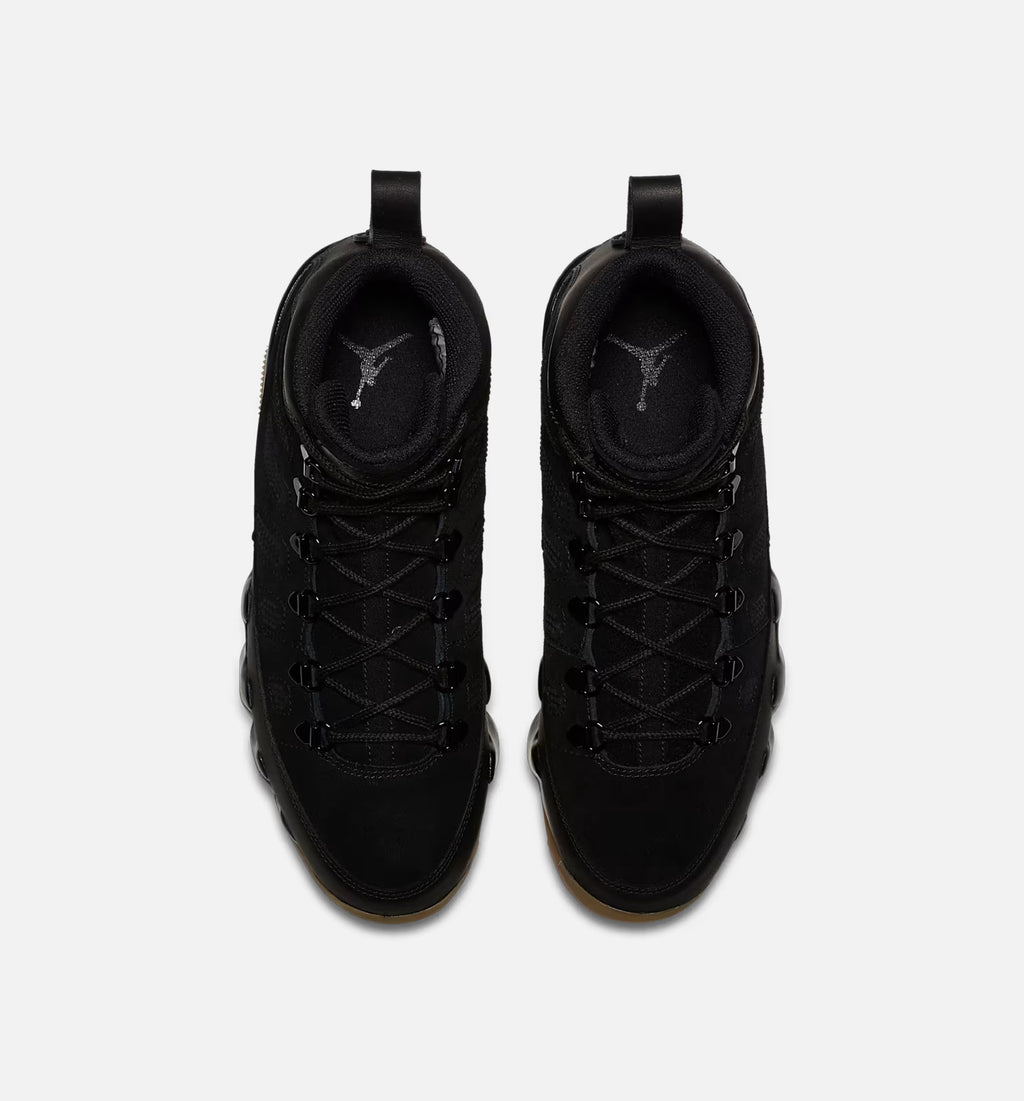 Air Jordan 9 Retro Men's Lifestyle Boots - Black/Black Gum Light Brown