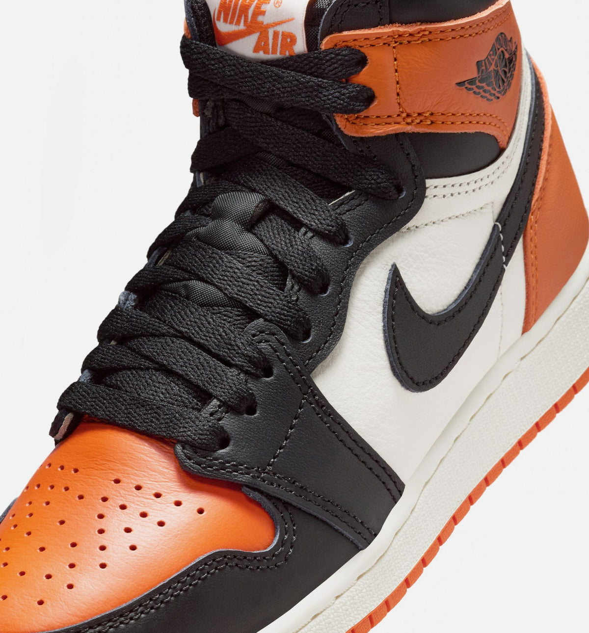 Air Jordan 1 Retro High OG Shattered Backboard | Grade School Lifestyle Shoe | Black/Sail/Starfish