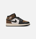 Air Jordan 1 Mid Big Kids' Lifestyle Shoes - Black/Phantom/Palomino/University Red