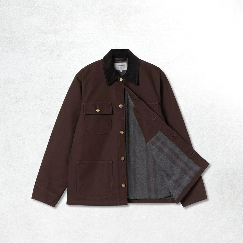 Carhartt WIP Michigan Coat: Tobacco / Black