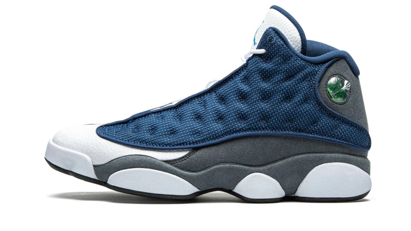 Air Jordan 13 Retro 'Flint' 2020 – Flint Grey & University Blue AJ13 with Holographic Eye & Paw Print Outsole