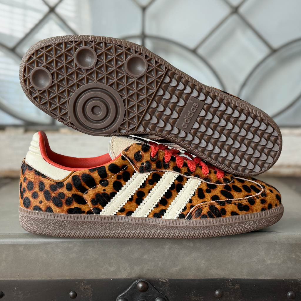 adidas Samba OG Red Leopard Women's