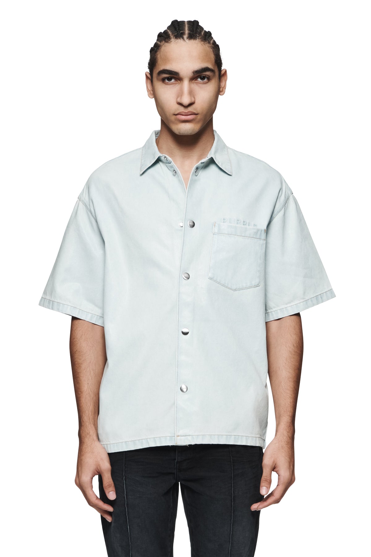 P035 Coated Short Sleeve Shirt