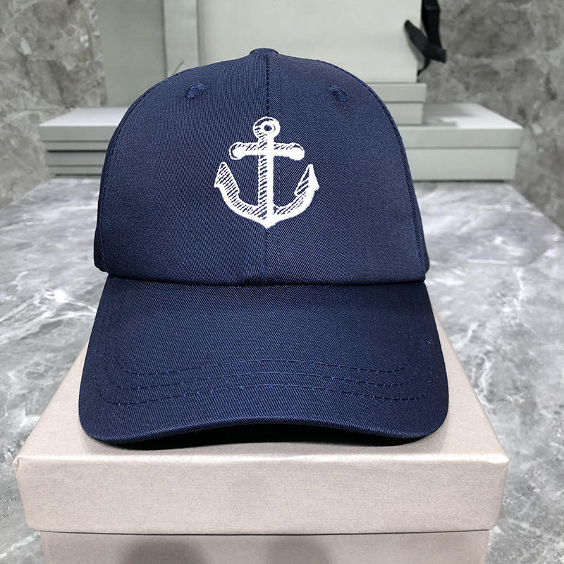 Anchor embroidered baseball cap