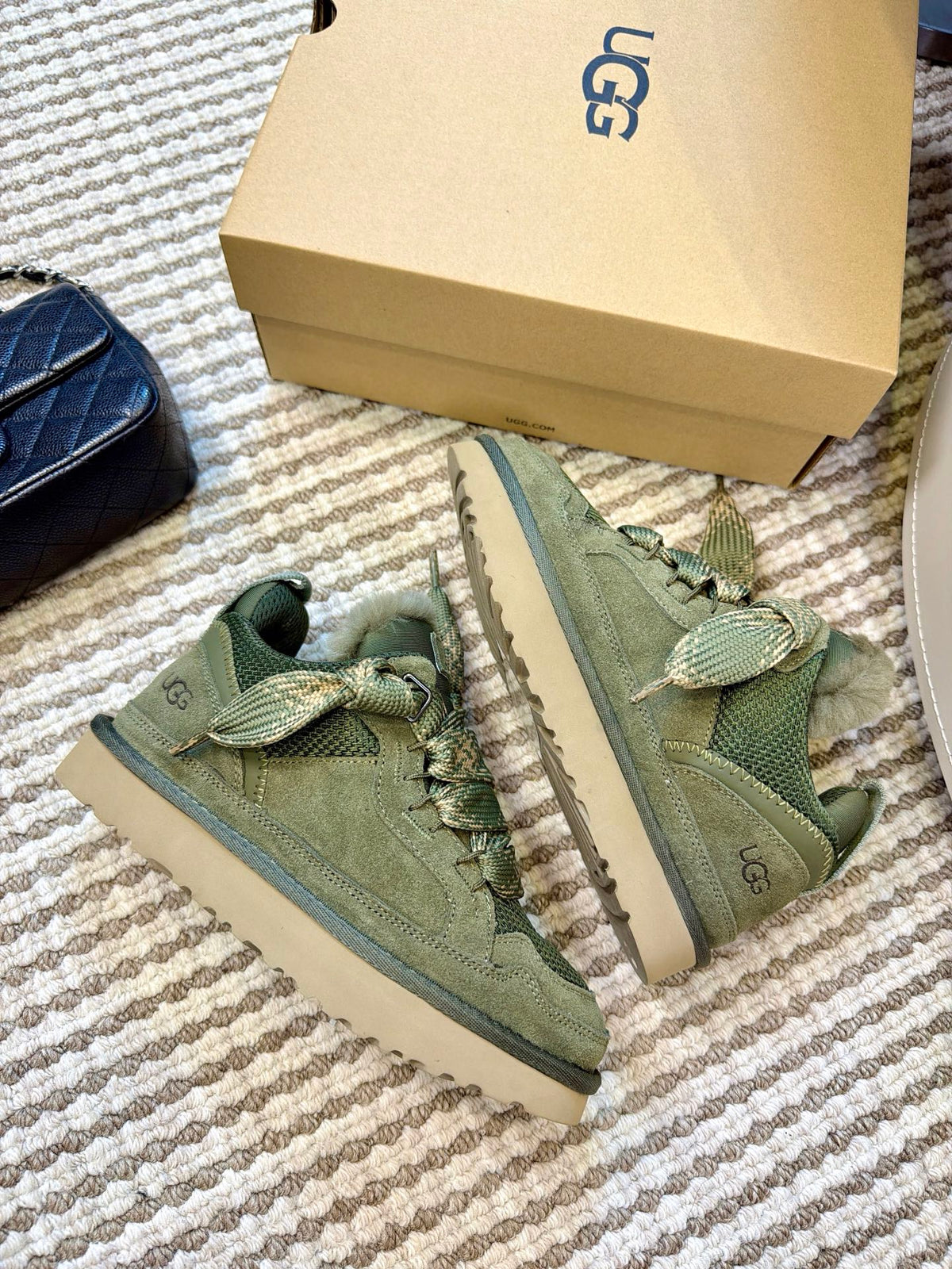 UGG Sage Mel Suede Mesh Low-Top Shoes