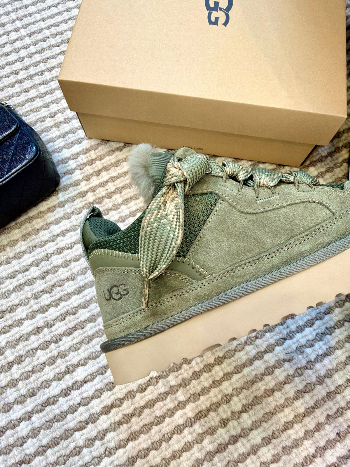 UGG Sage Mel Suede Mesh Low-Top Shoes