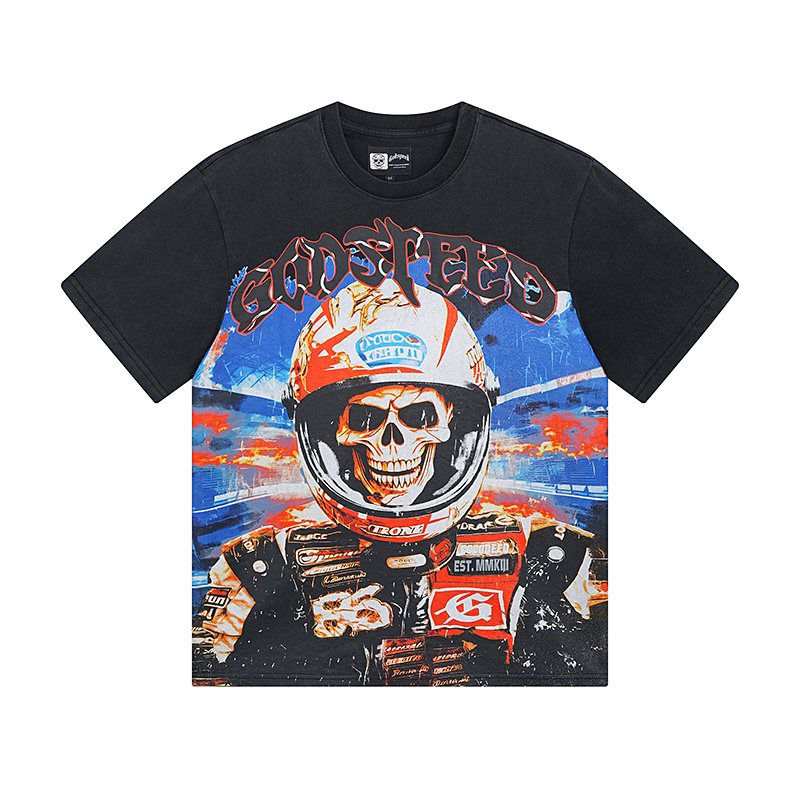 Godspeed Washed Black Rock Graphic T-Shirt