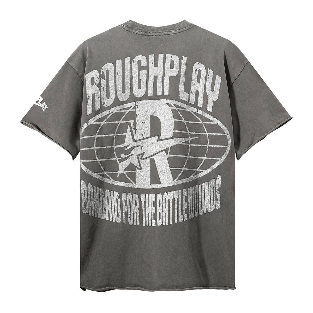 Rough Play Skeleton Rapper Graphic Short-Sleeve T-Shirt
