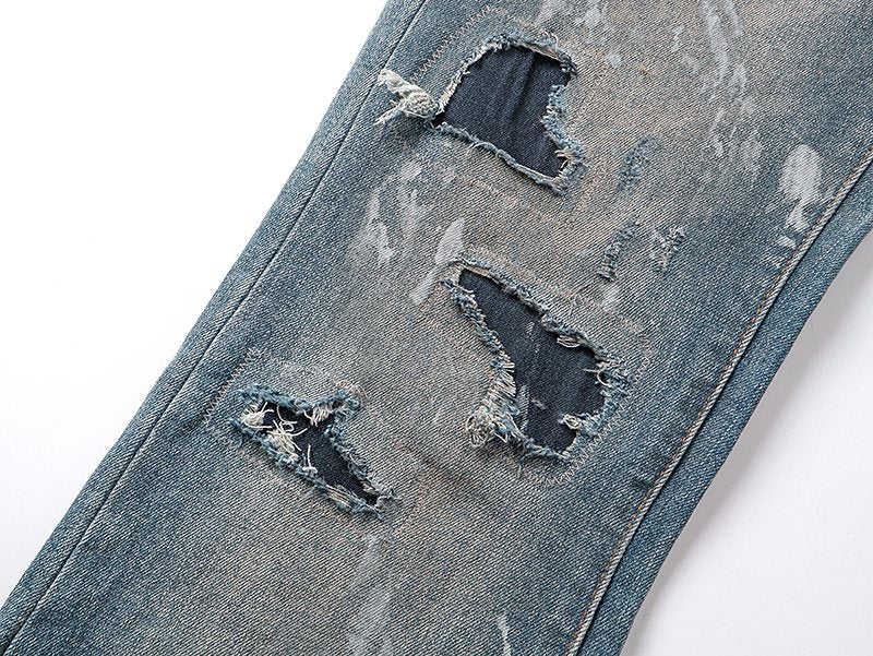 Purple Brand Distressed Flare Jeans