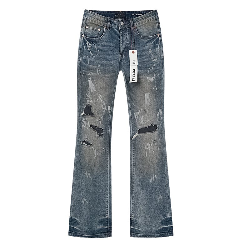 Purple Brand Distressed Flare Jeans