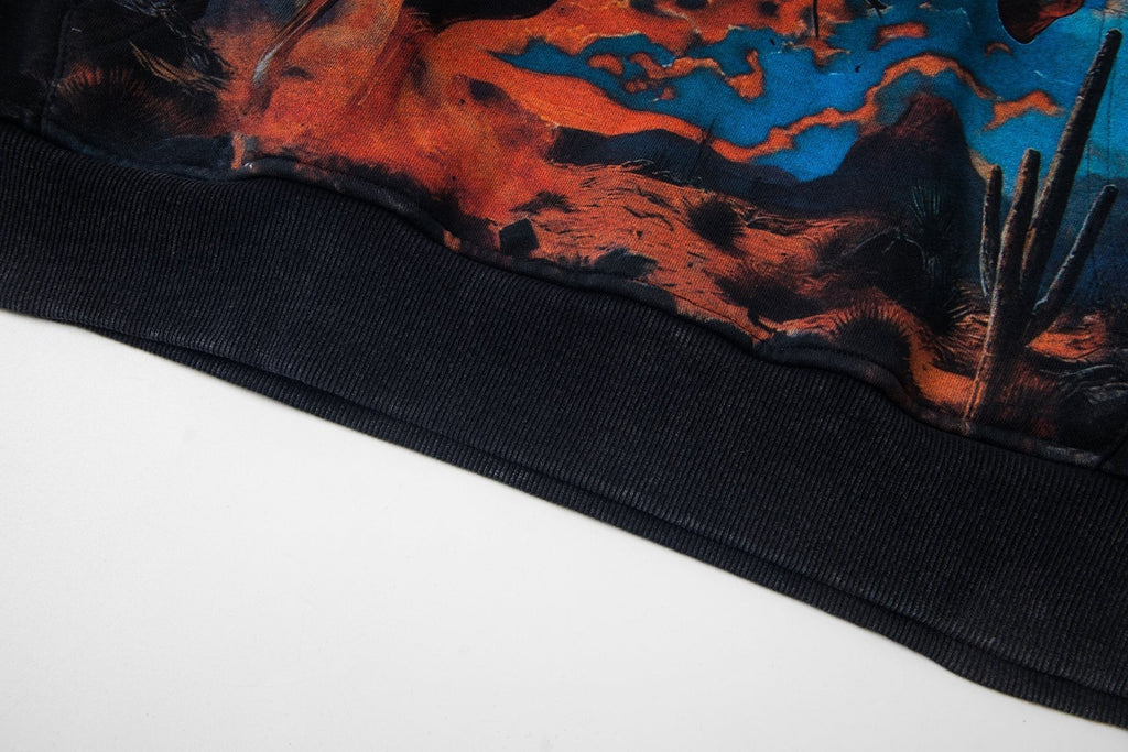 Godspeed Out of My Mind Cowboy Flame Graphic Hoodie