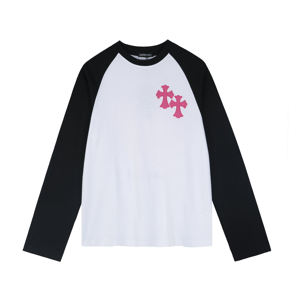 Chrome Hearts Cross Graphic Raglan Long-Sleeve T-Shirt