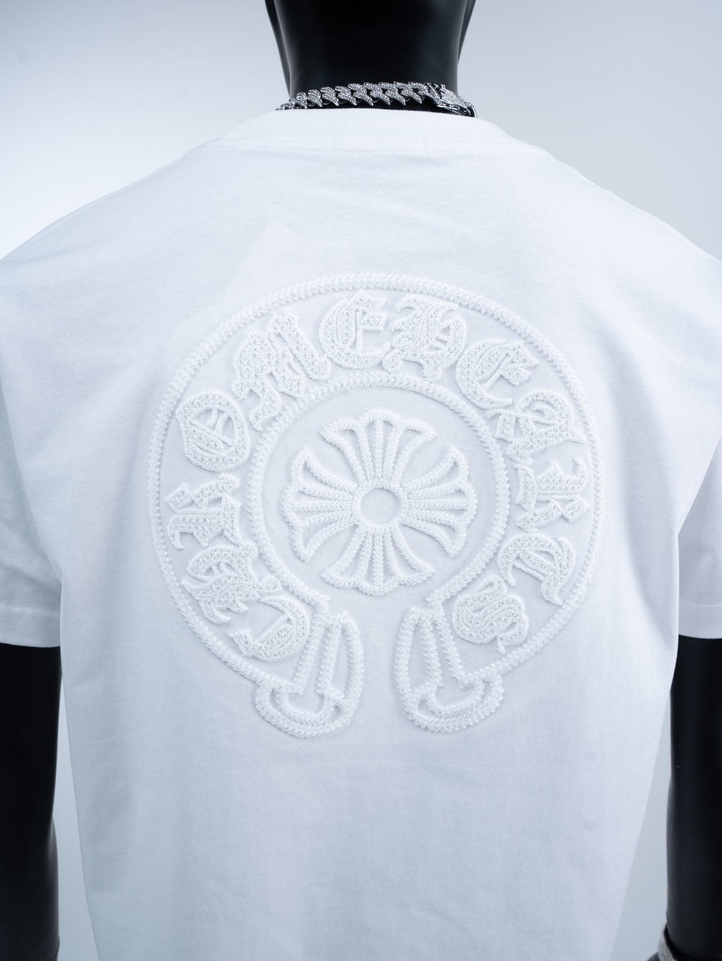 Chrome Hearts Horseshoe Embroidered Short-Sleeve T-Shirt