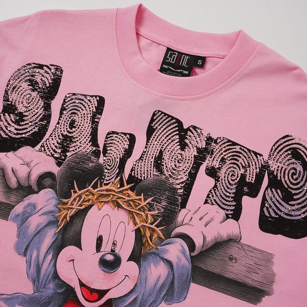 SAINT Dreams Rhinestone Graphic T-Shirt