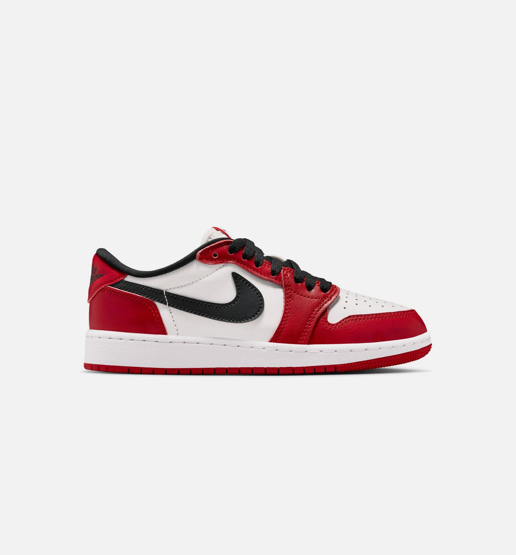 Air Jordan 1 Retro Low OG Grade School Lifestyle Shoe - Varsity Red/Black/Summit White