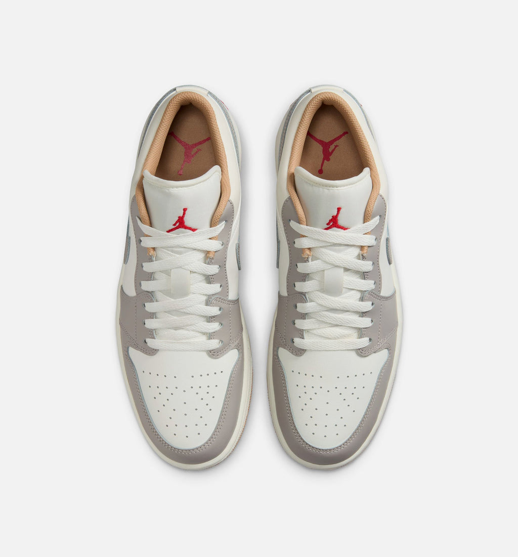 Air Jordan 1 Low | Men's Sail & Fire Red Lifestyle Shoe