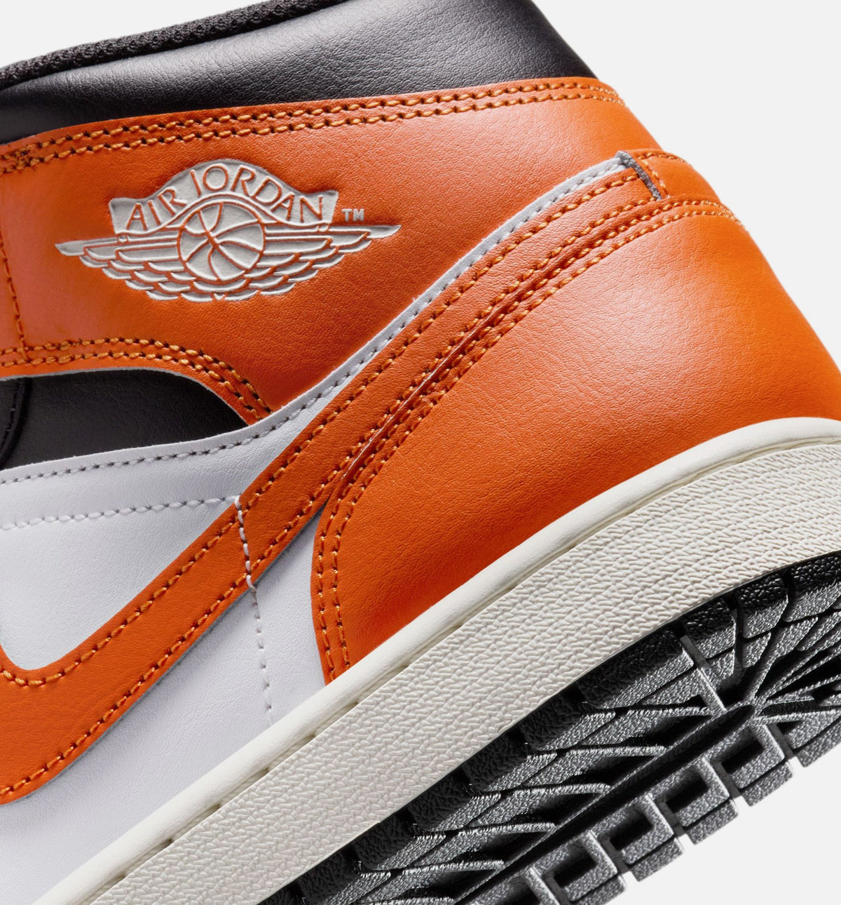 Air Jordan 1 Mid Men's Lifestyle Sneakers - Starfish/White/Sail/Black