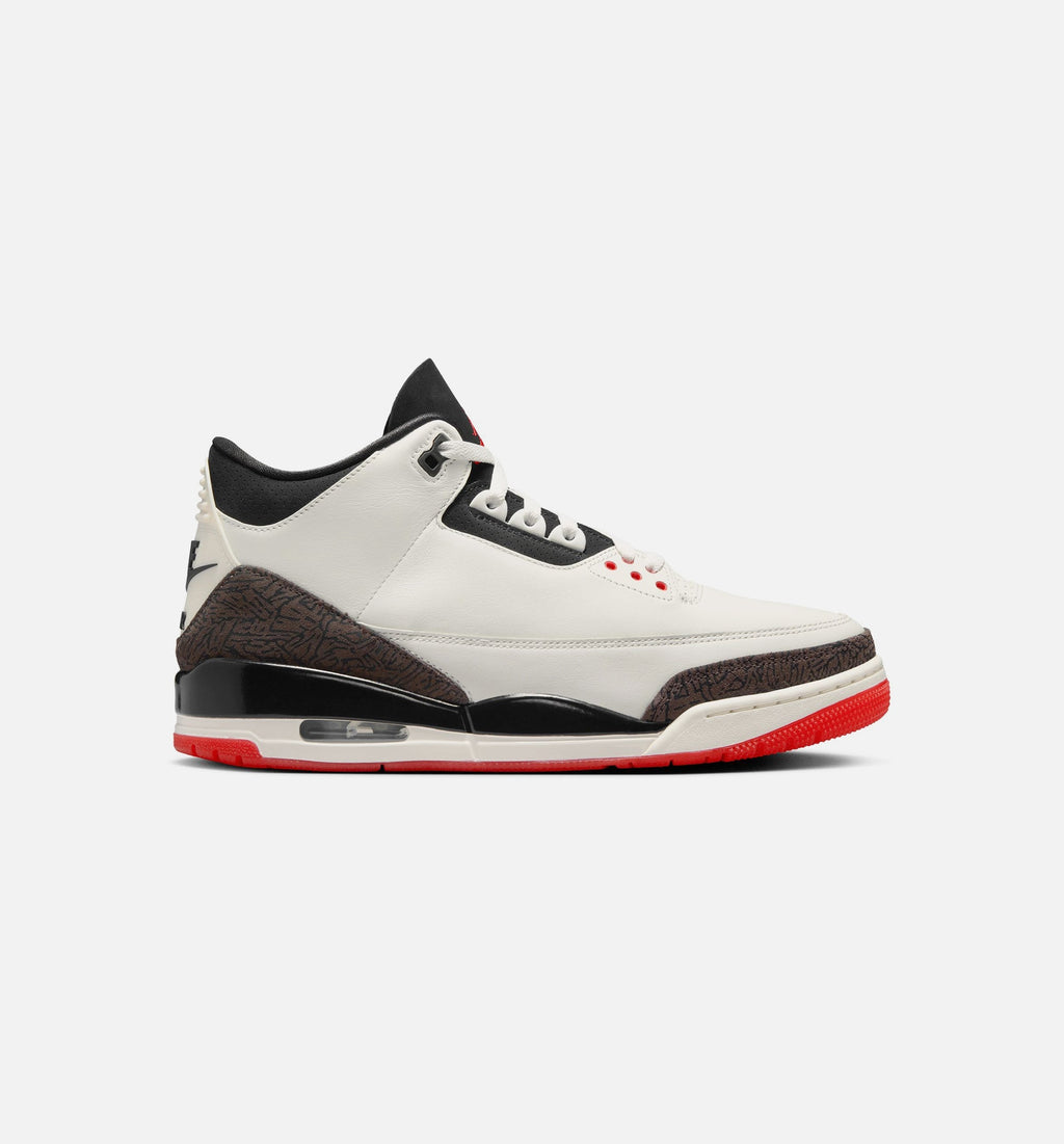 Air Jordan 3 Retro Sail University Red Men's Shoes - Cream/Red/Black