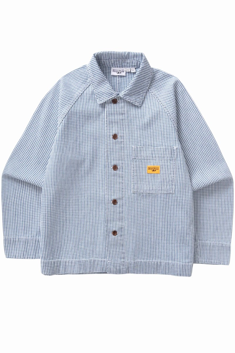 SERVICE WORKS HOUSE GINGHAM FOH OVERSHIRT Blue
