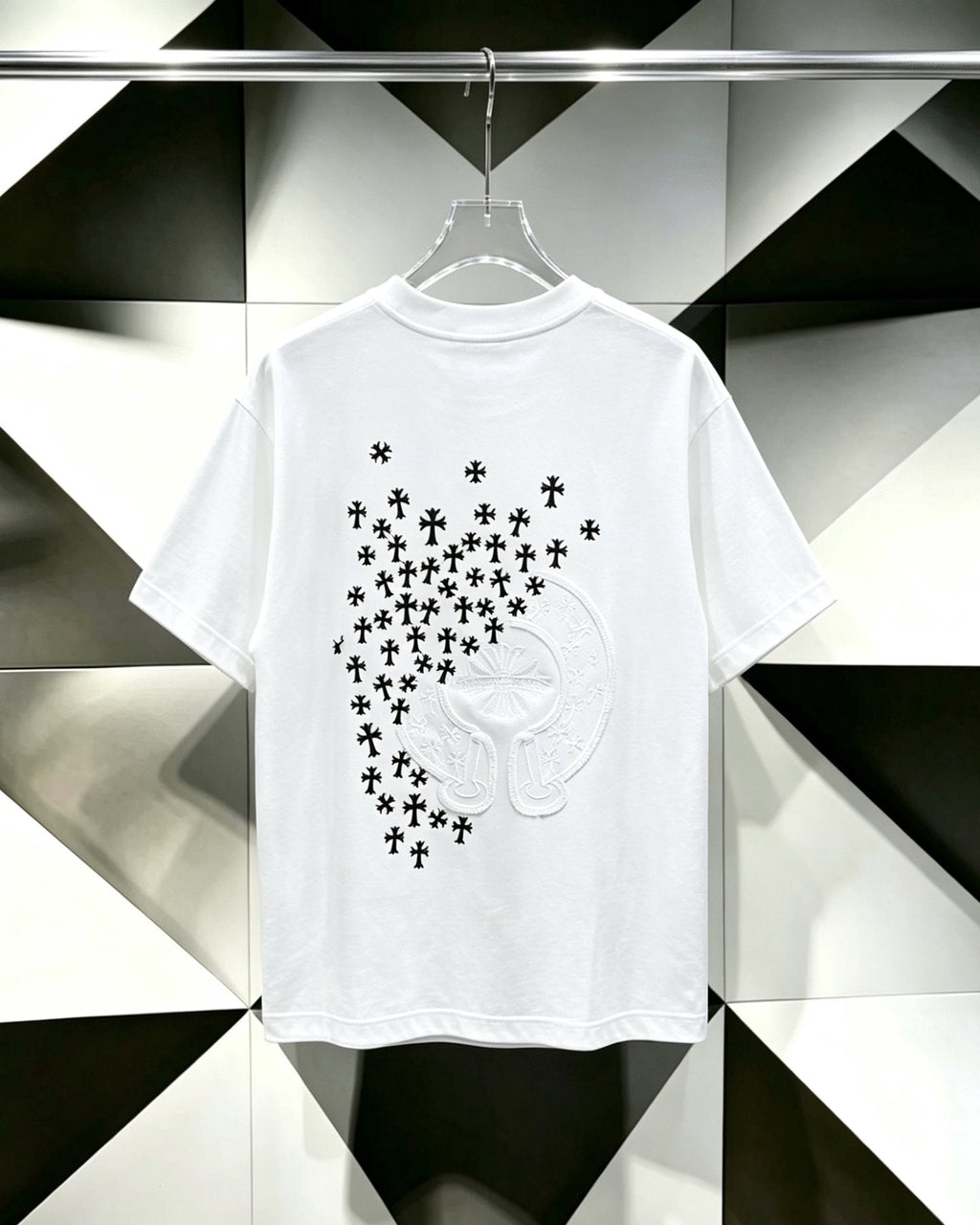 Chrome Hearts Clustered Cross Short-Sleeve T-Shirt