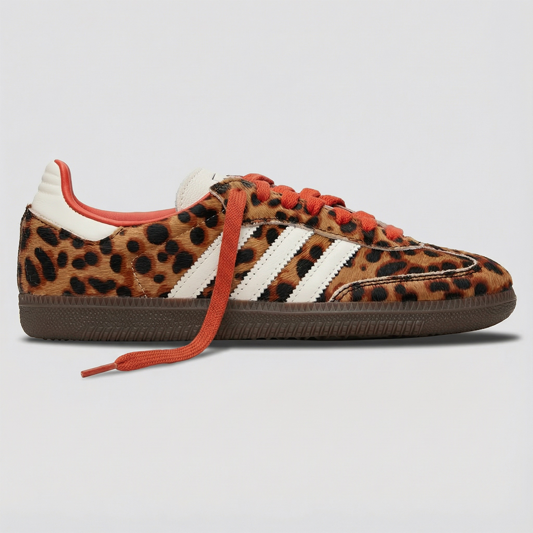 adidas Samba OG Red Leopard Women's
