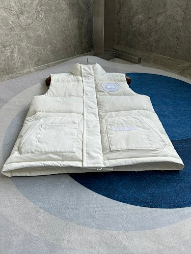 Canada Goose Cream Quilted Down Vest