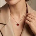 Van Cleef & Arpels Sweet Alhambra Heart Pendant Necklace