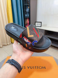 Louis Vuitton Men's Graphic Strap Slide Sandals