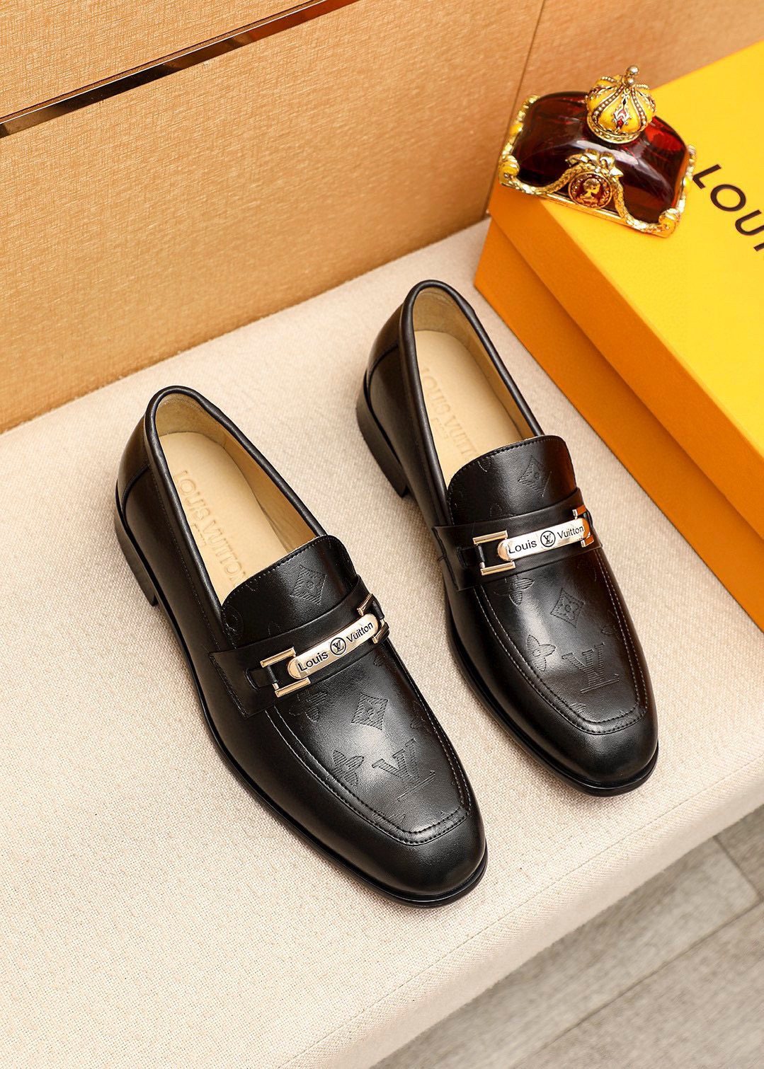 Louis Vuitton Black Bar Loafers
