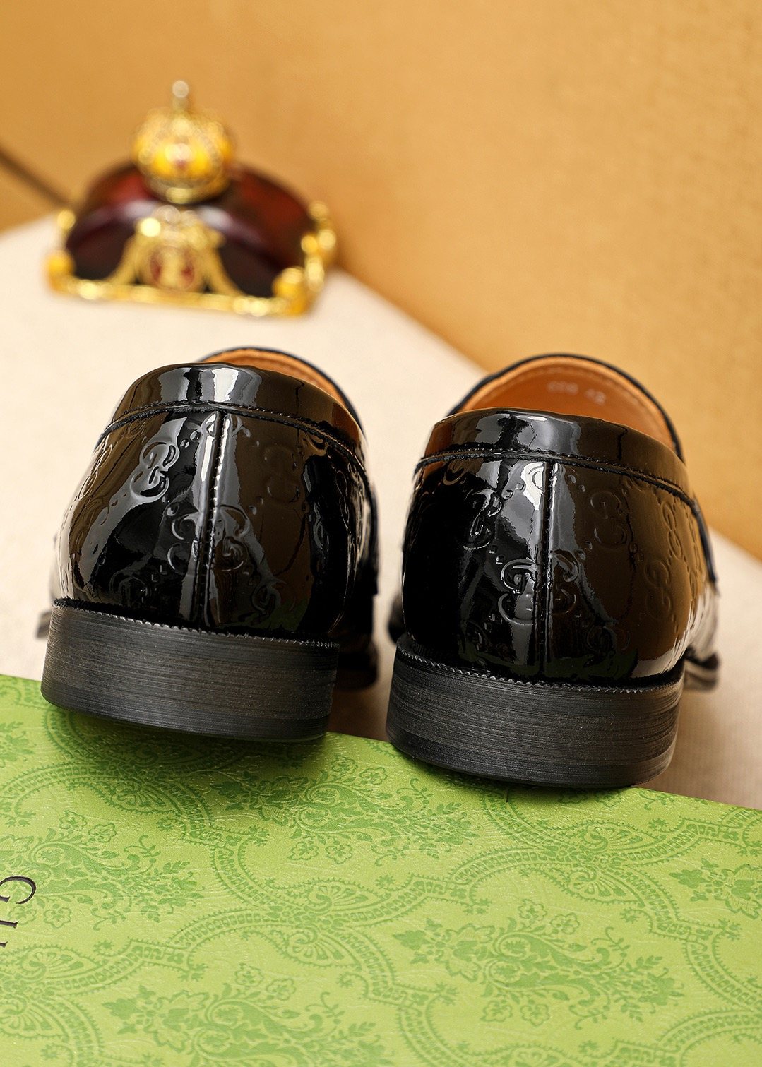 Gucci Black Glossy Loafers