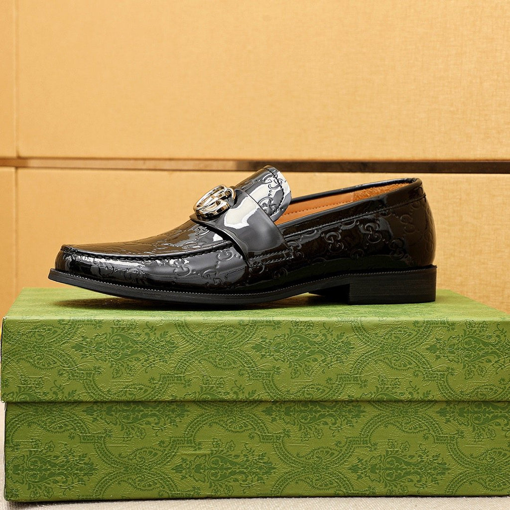 Gucci Black Glossy Loafers