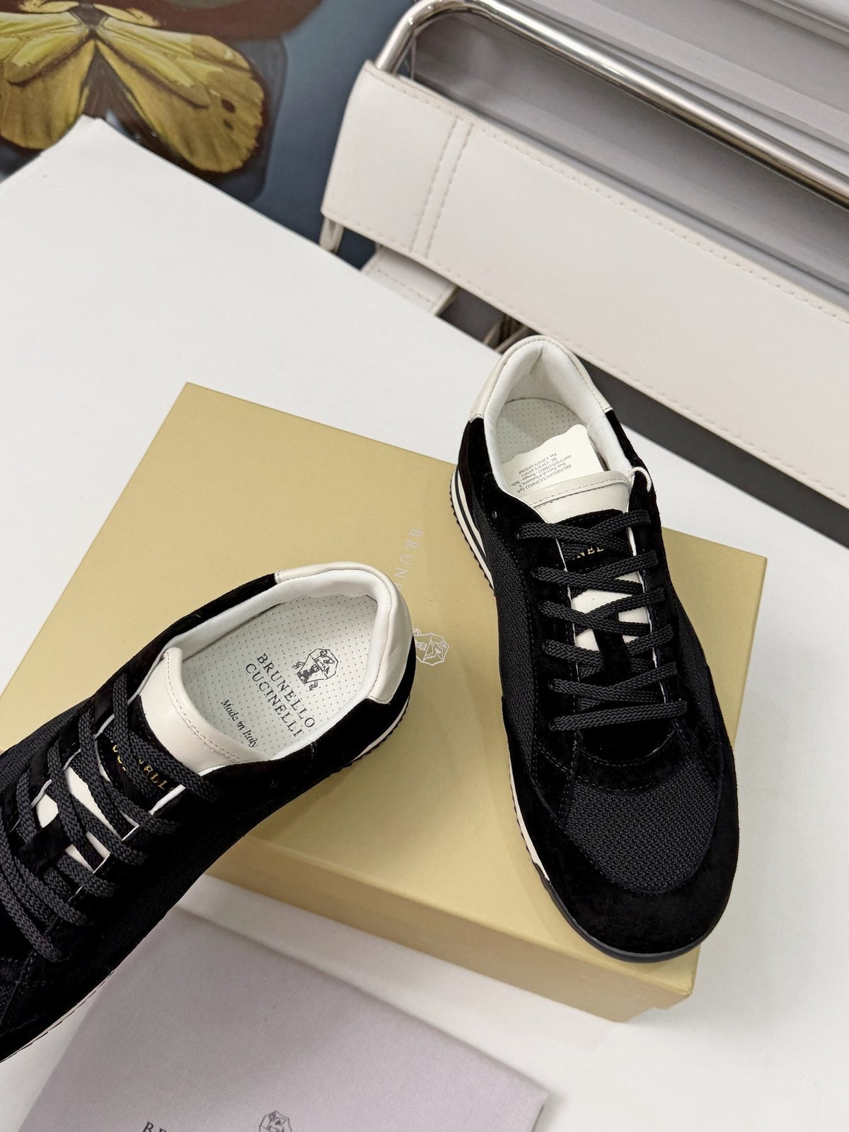 Brunello Cucinelli Low-Top Lace-Up Sneakers - Padded Collar